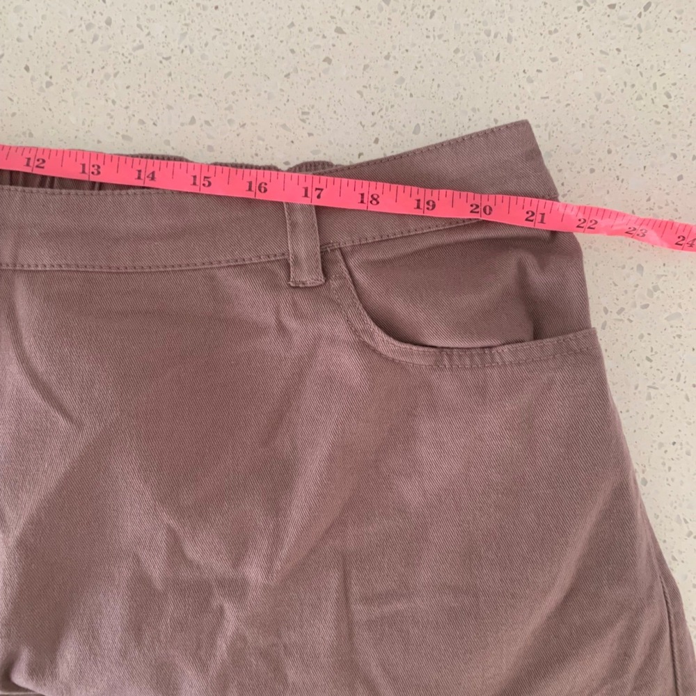 Pact Womens XXXL Organic Cotton Stretch Twill Straight Leg Pants Mauve Brown - Picture 7 of 8